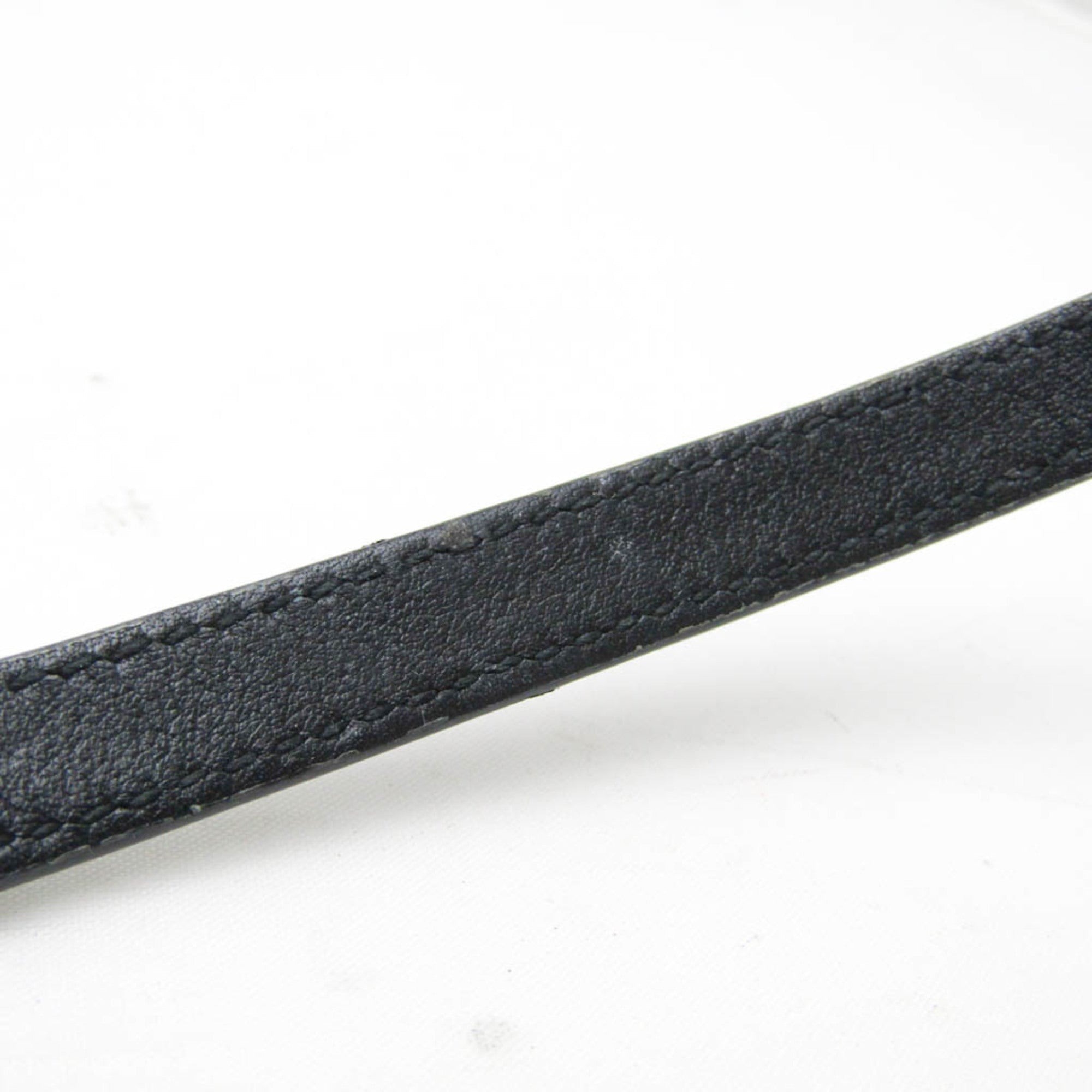 Bracelet Leather and Metal Black and Gold