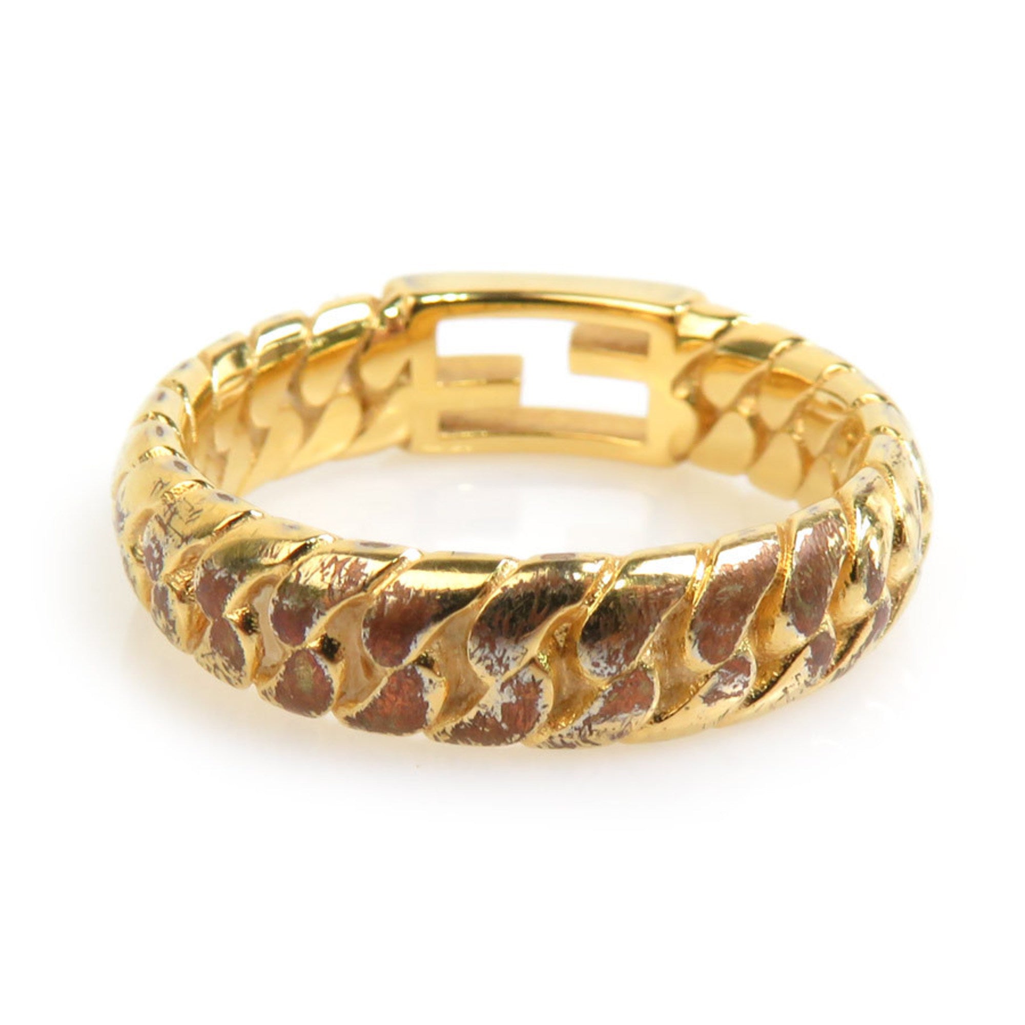 Baguette Ring Gold Metal