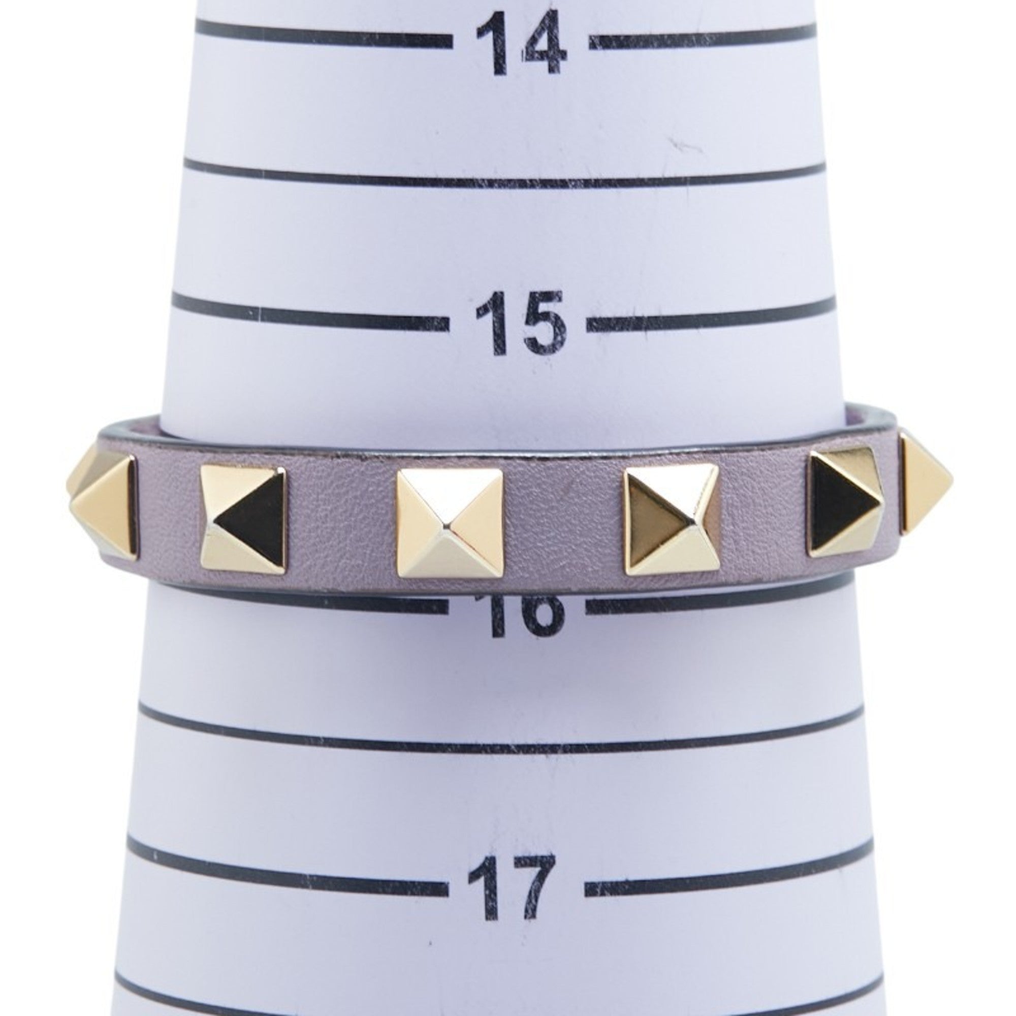 Rockstud Bracelet Gold and Leather