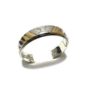 Band Ring Platinum and 18K Yellow Gold
