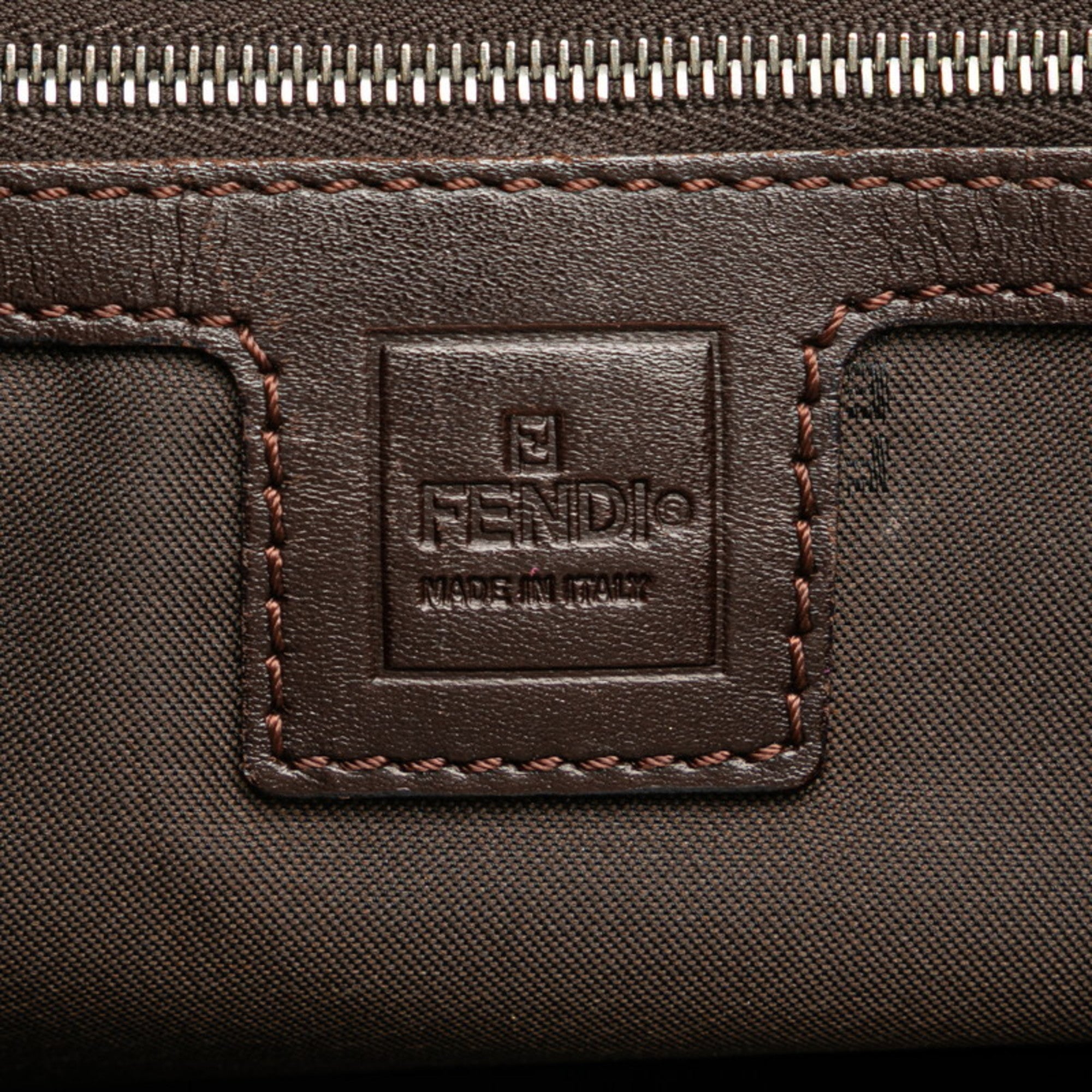 Vintage FF Handle Tote Zucca Canvas Small