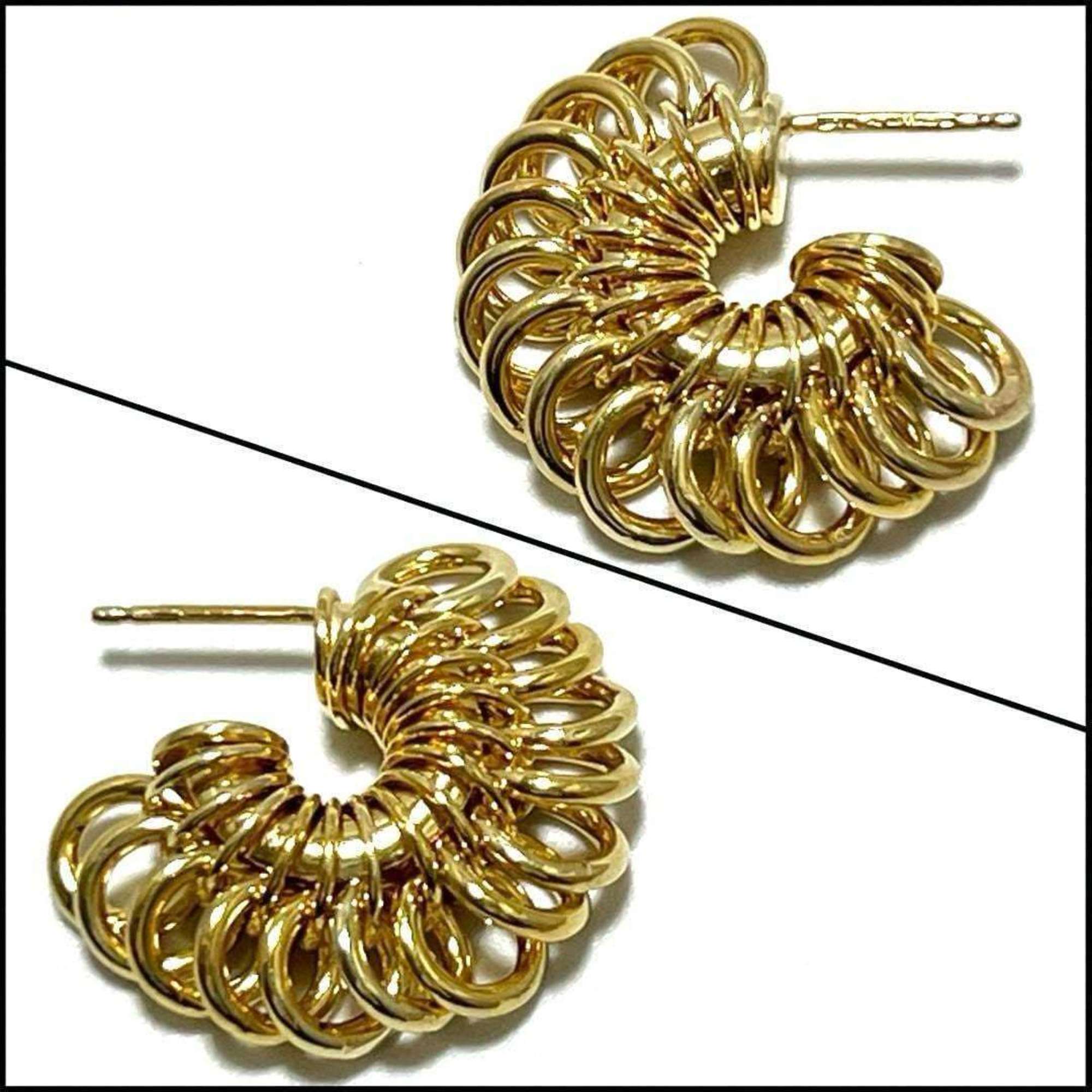 Earrings Hoop Gold and Sterling Silver