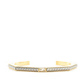 Bangle Gold and Silver Metal Bracelet
