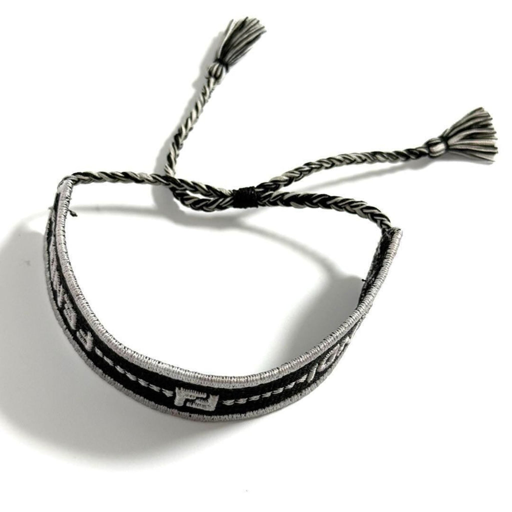 Bracelet Canvas Black and Silver