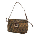 Vintage Pocket Shoulder Bag Zucca Canvas Small
