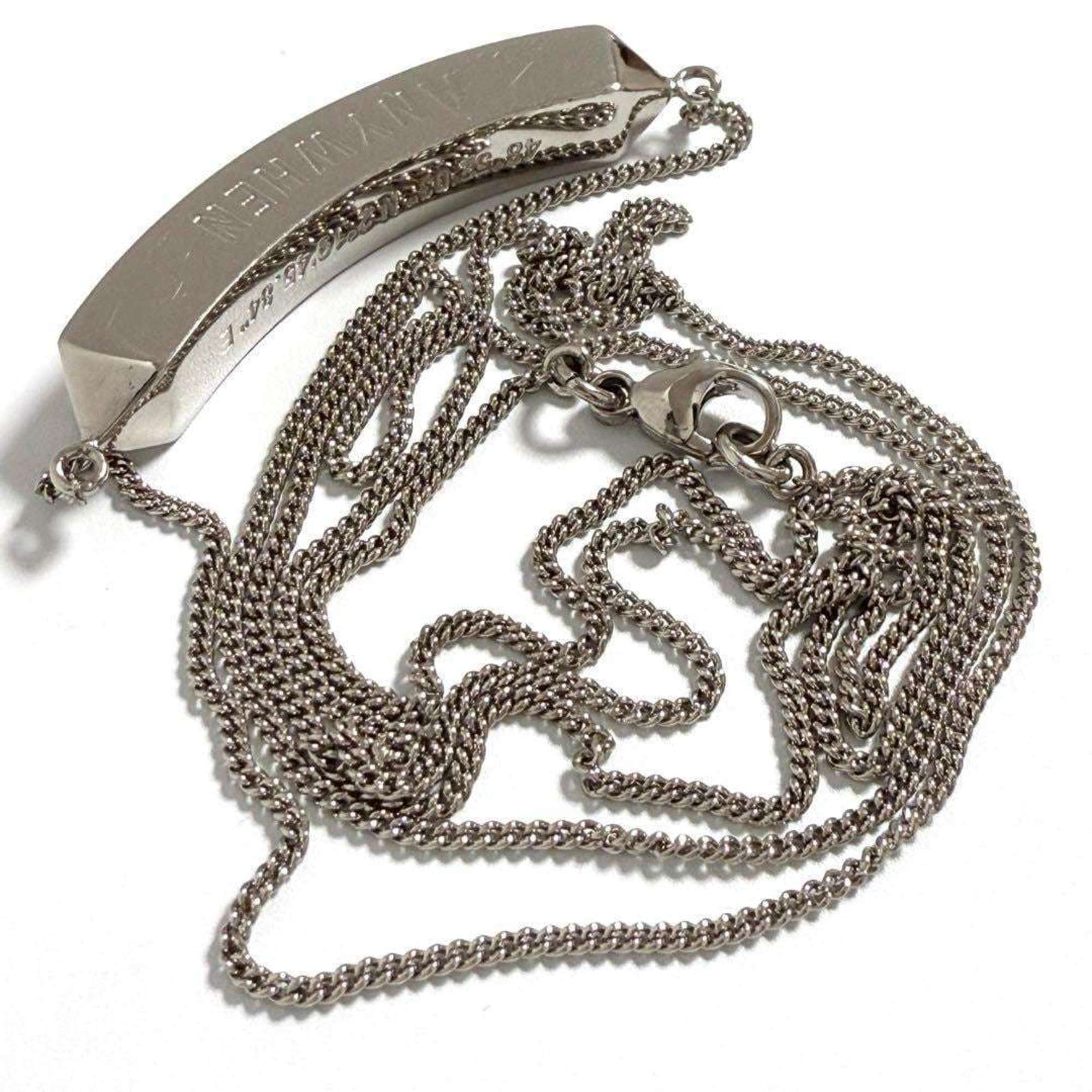 Pendant Necklace Silver Metal