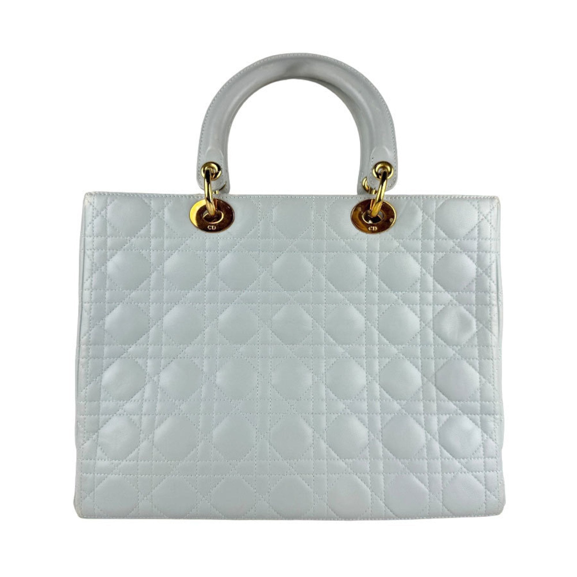 Lady Dior Bag Cannage Quilt Lambskin Large