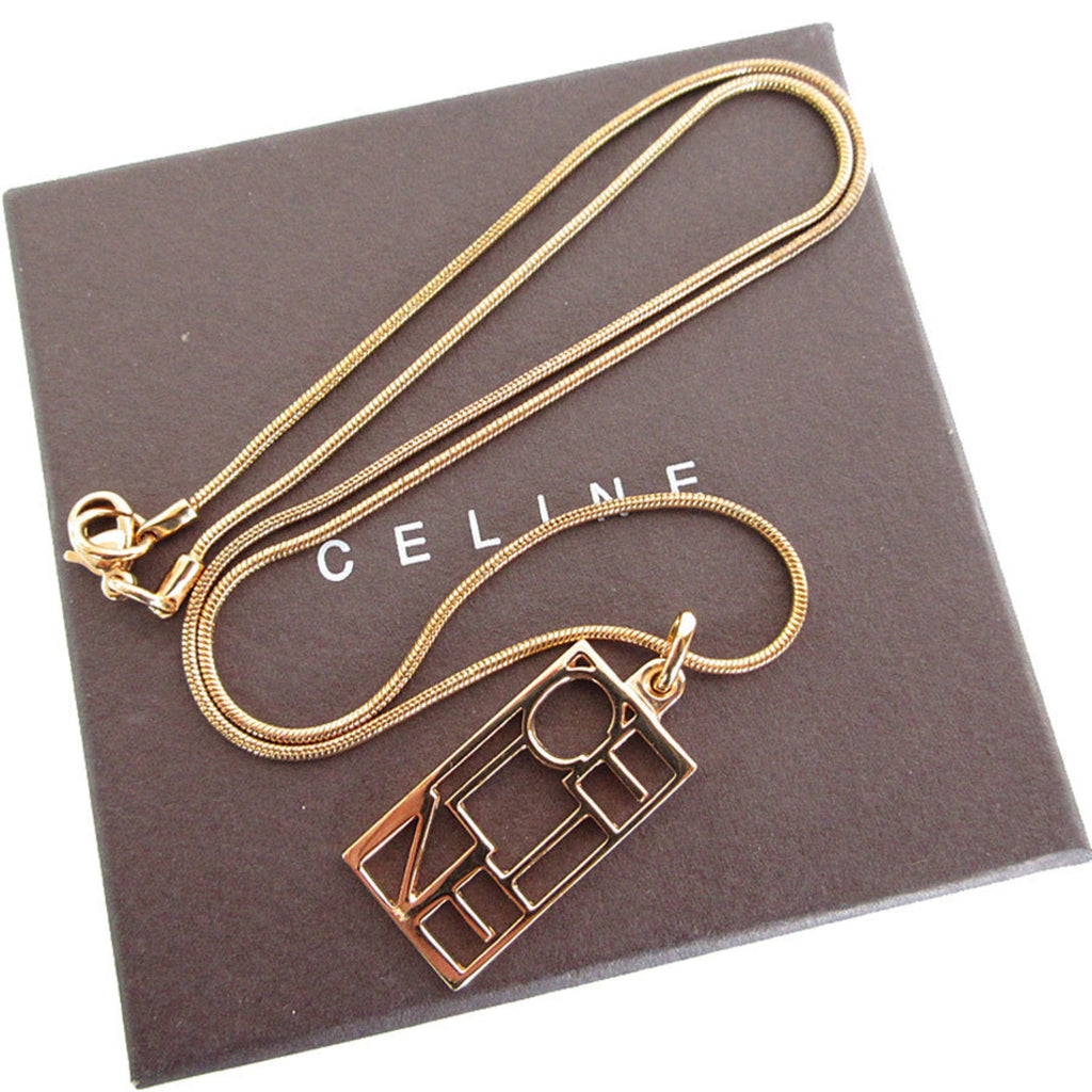 Pendant Necklace Metal Pink Gold