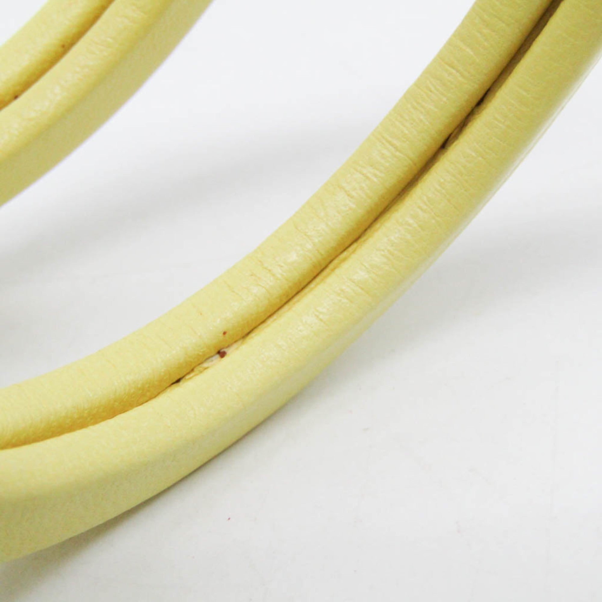 Wrap Bracelet Leather and Sterling Silver Yellow