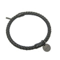 Intrecciato Bracelet Leather Black