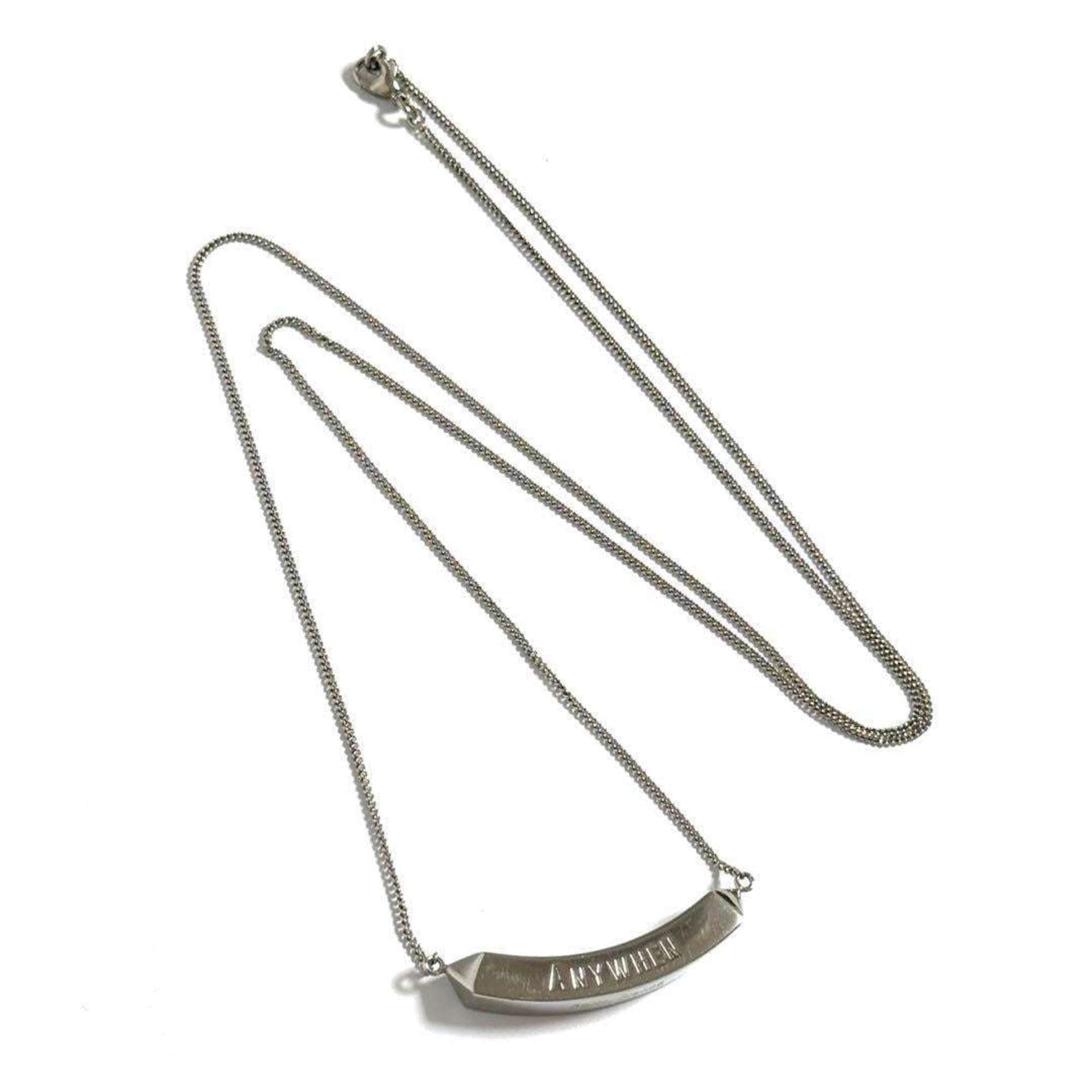 Pendant Necklace Silver Metal