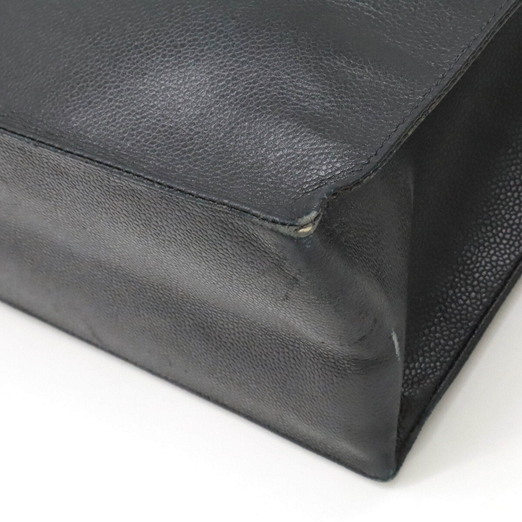 Vintage Timeless Shopping Tote Caviar