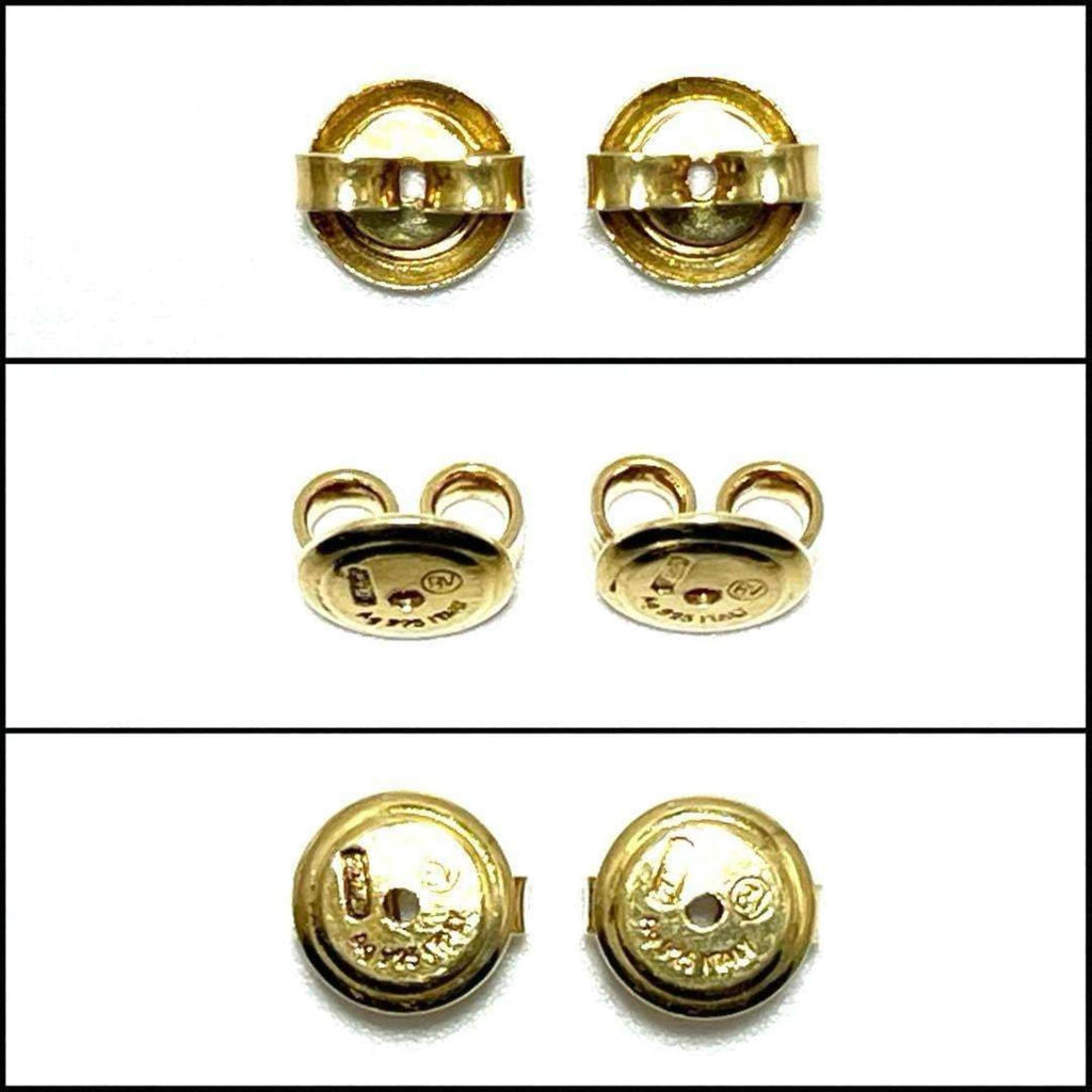 Earrings Hoop Gold and Sterling Silver