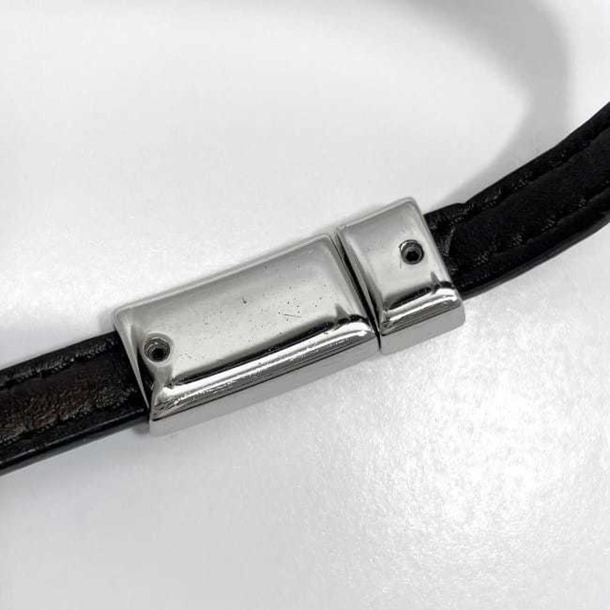 Bracelet Black Nero Leather and Metal