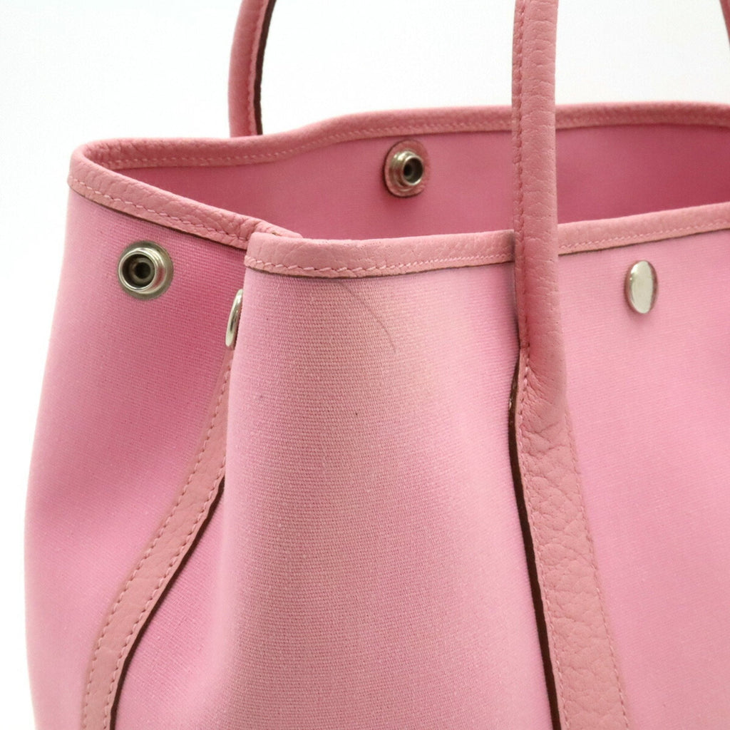 Garden Party Tote Toile and Leather 30