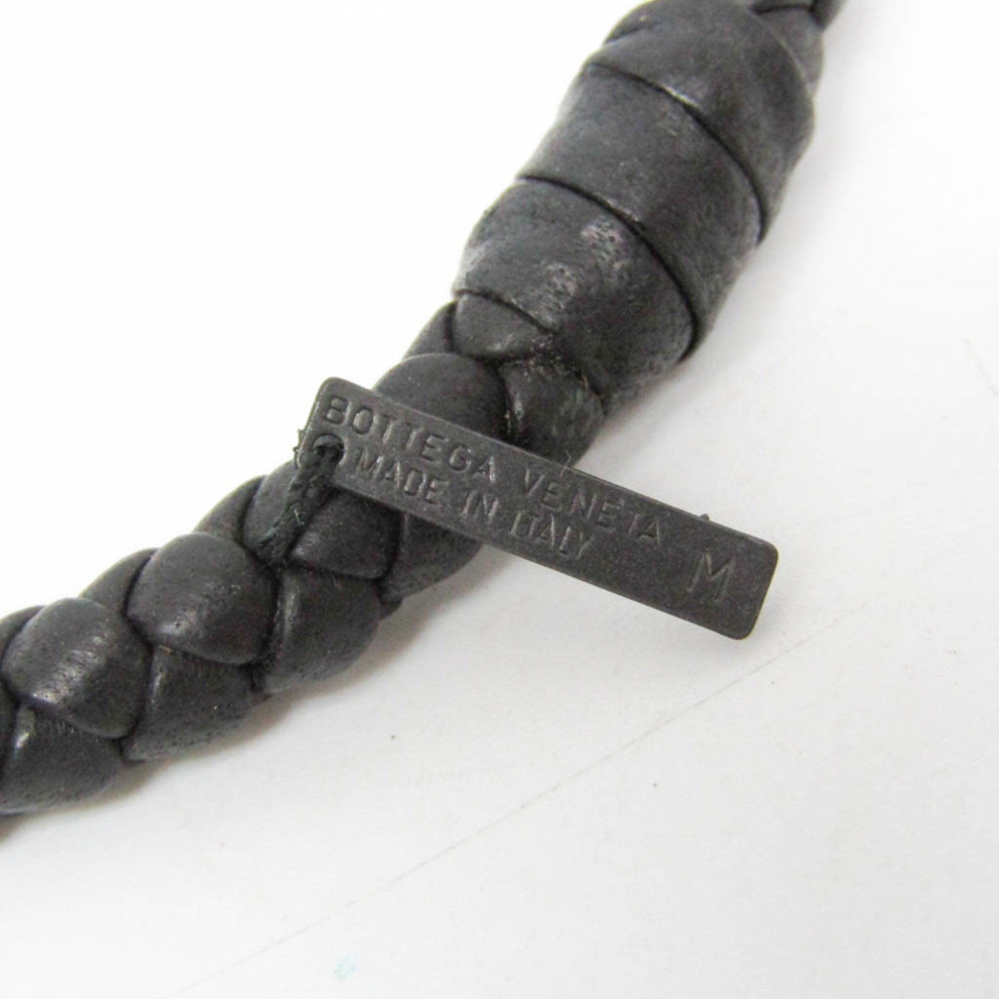 Intrecciato Bracelet Leather Black