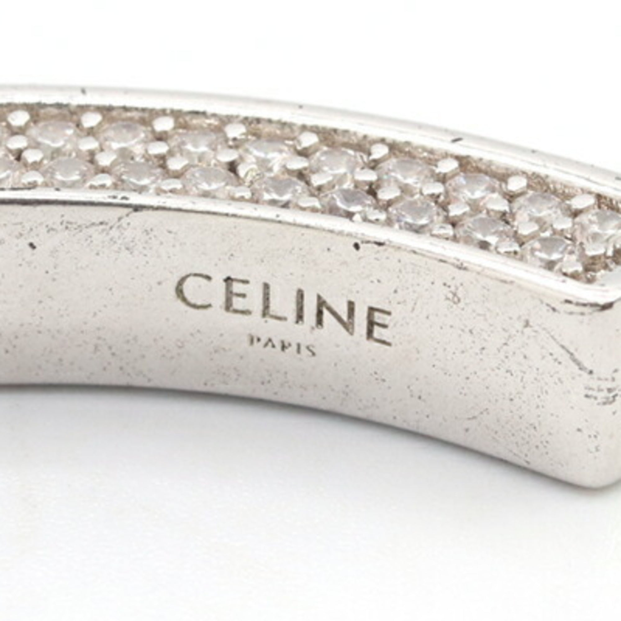 Bangle Bracelet Metal and Rhinestone