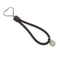 Charm Leather Dark Brown Handbag Charm