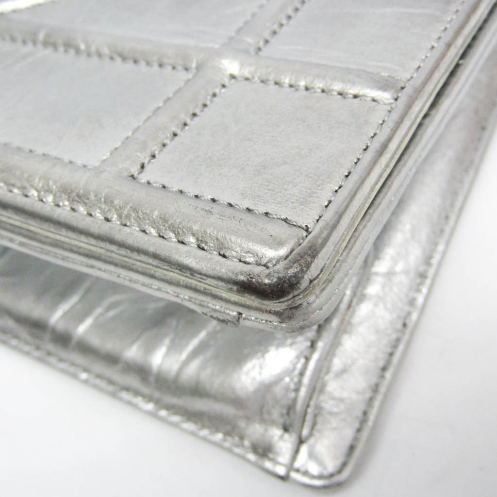 Diorama Clasp Flap Bag Crinkled Lambskin Medium