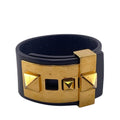 Bracelet Gold and Leather