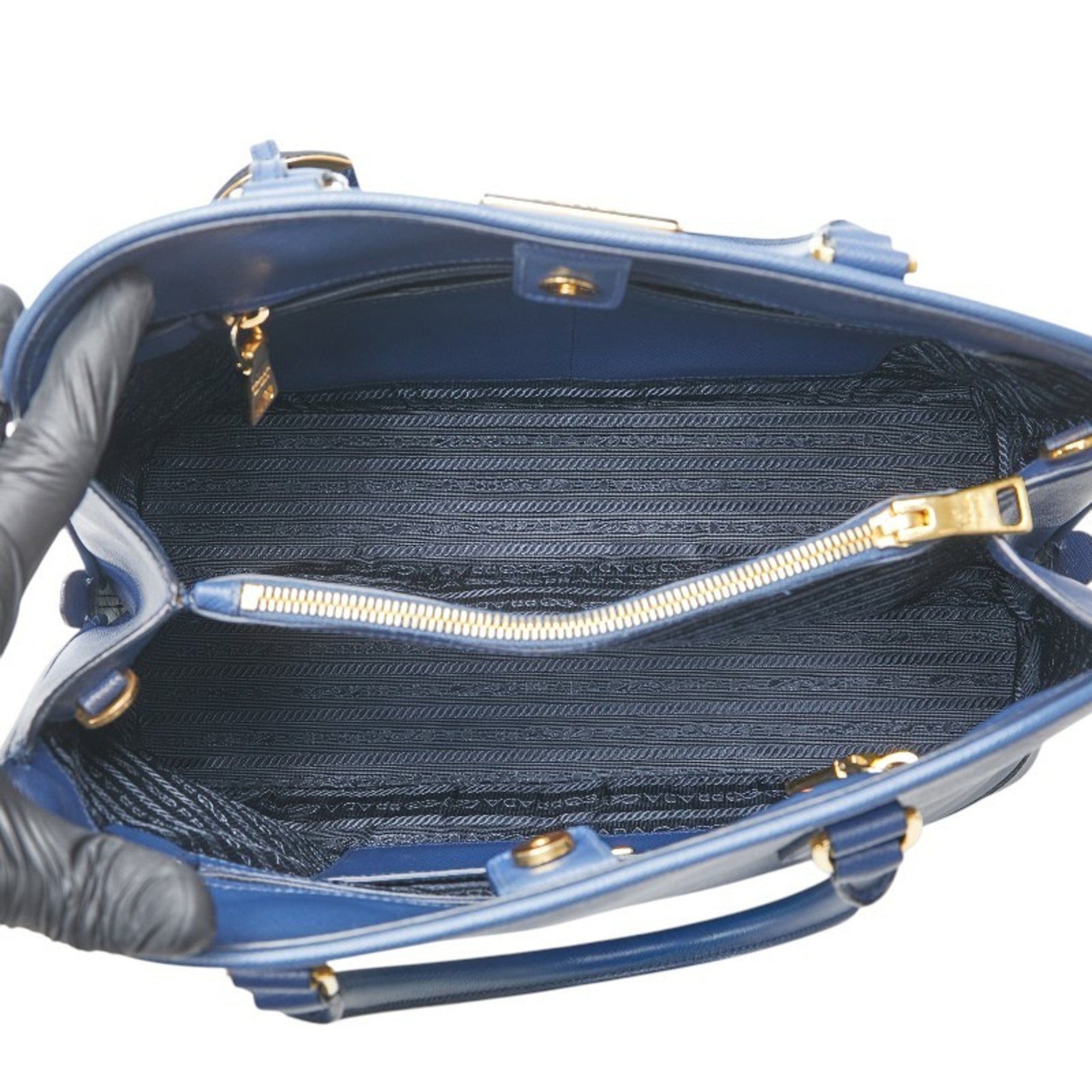 Open Promenade Bag Saffiano Leather Large