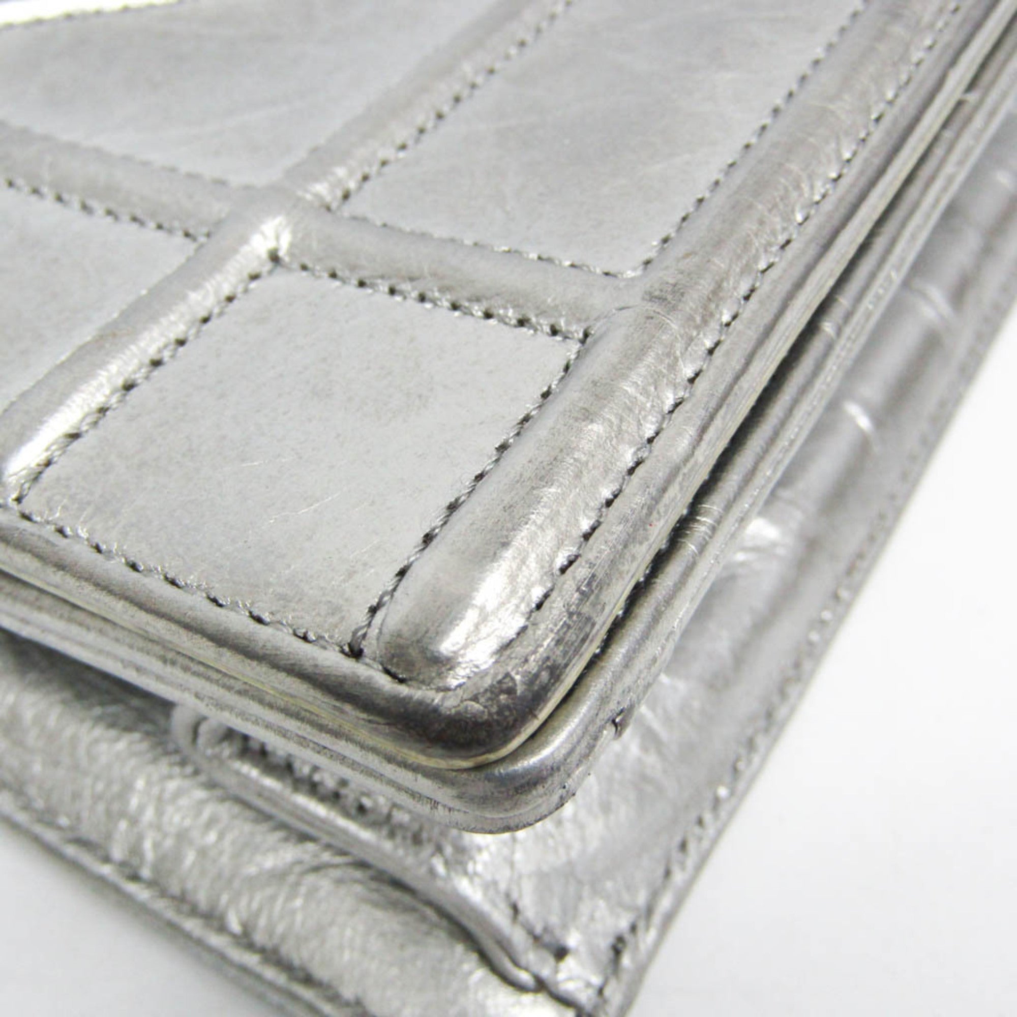 Diorama Clasp Flap Bag Crinkled Lambskin Medium