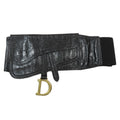 Saddle Double Buckle Belt Bag Leather