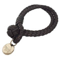 Intrecciato Bracelet Leather Brown