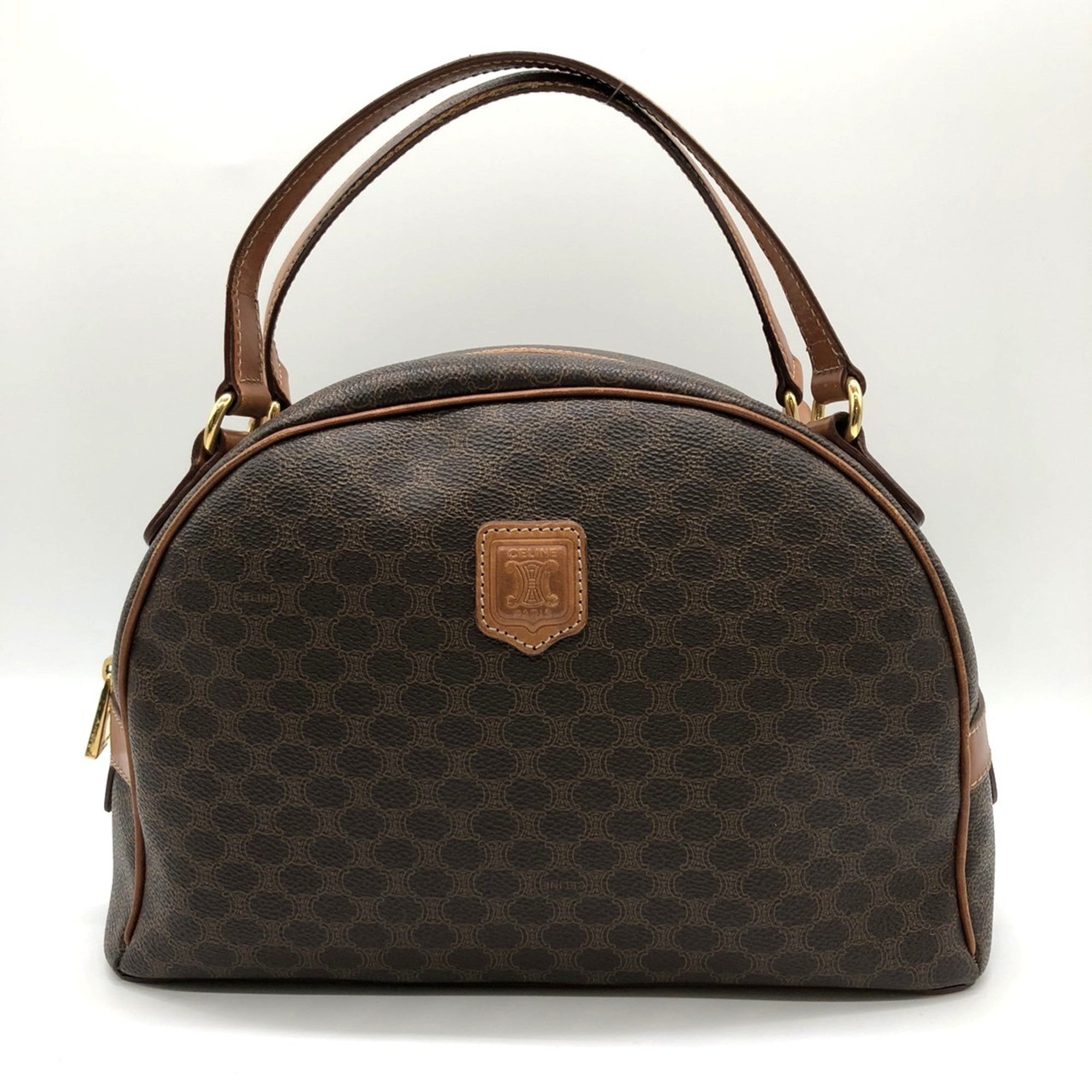 Vintage Duffle Bag Macadam Coated Canvas Large