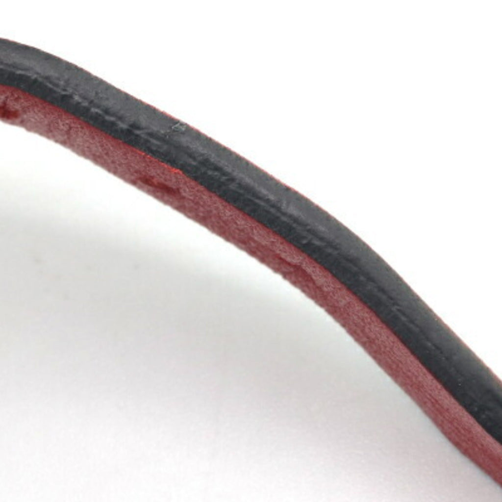 Bracelet Red and White Leather