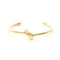 Knot Bangle Gold Extra Thin Bracelet