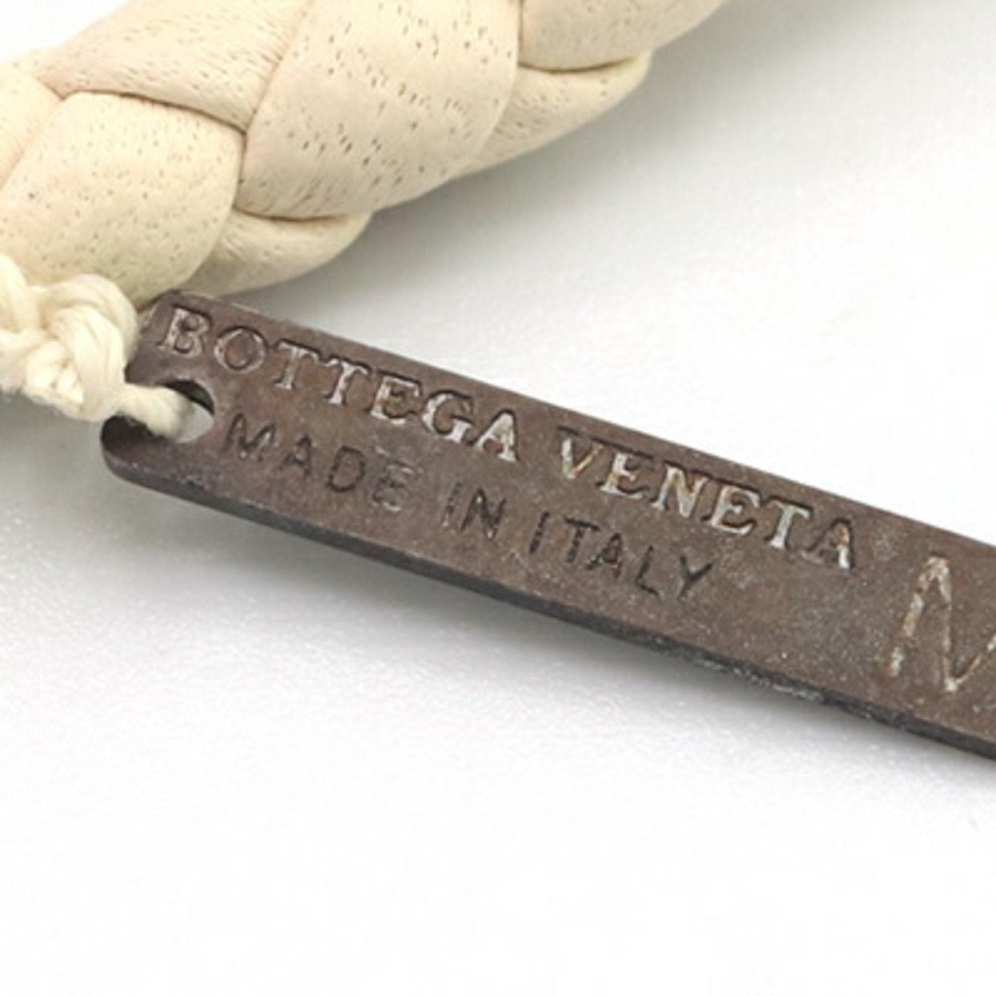 Intrecciato Bracelet Leather Ivory