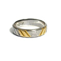 Triomphe Band Ring Platinum and 18K Yellow Gold