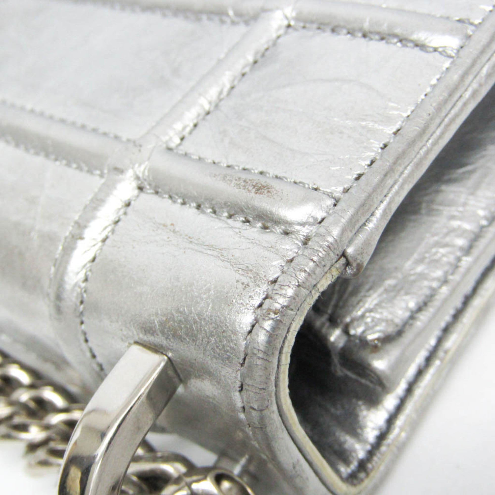 Diorama Clasp Flap Bag Crinkled Lambskin Medium