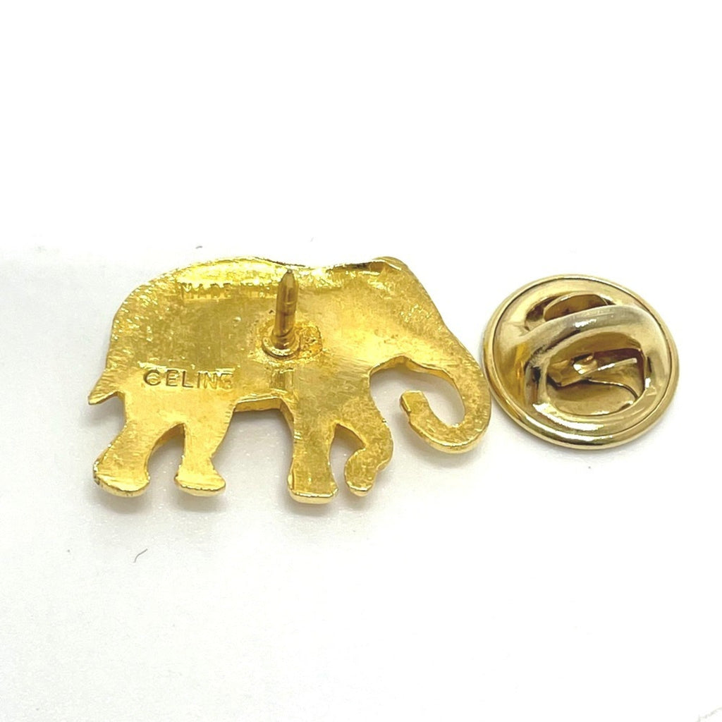 Pin Brooch Gold with Rhinestone