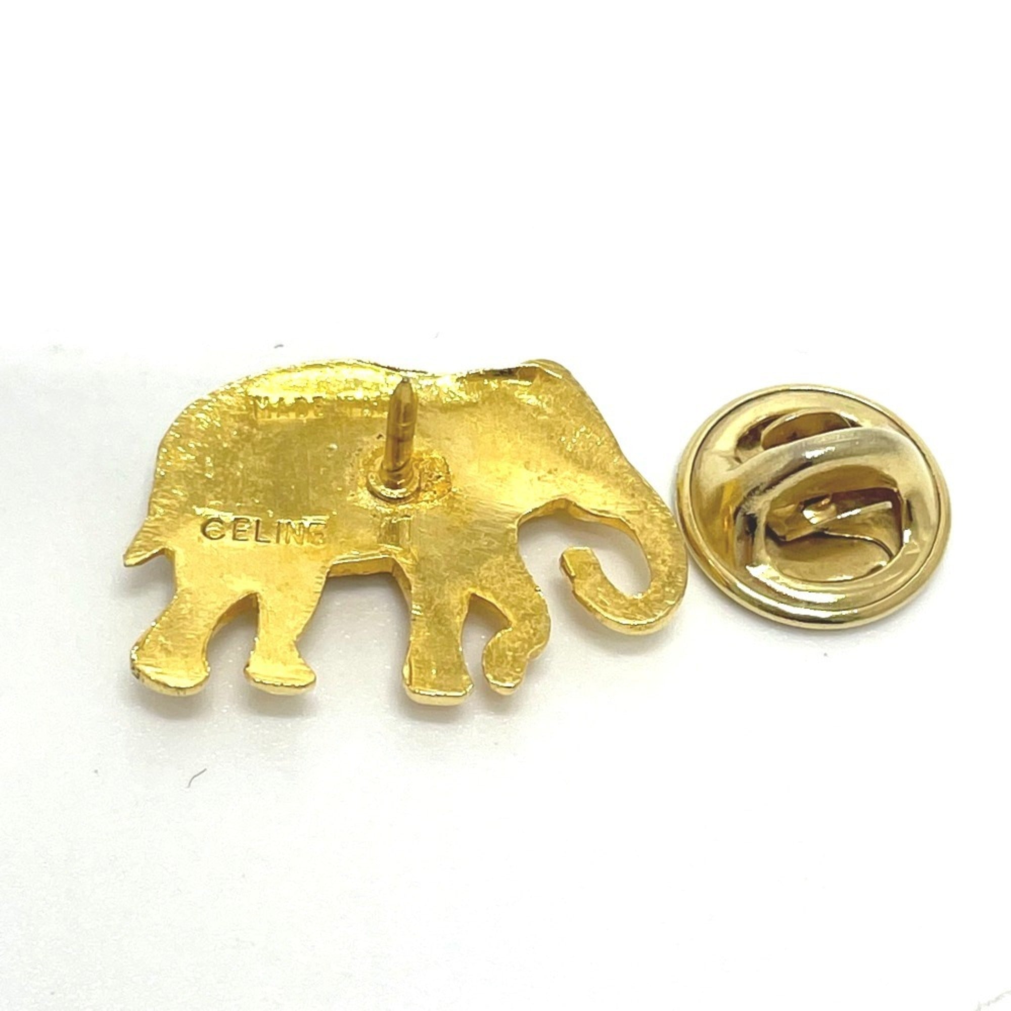 Pin Brooch Gold with Rhinestone