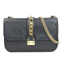 Glam Lock Shoulder Bag Leather Medium