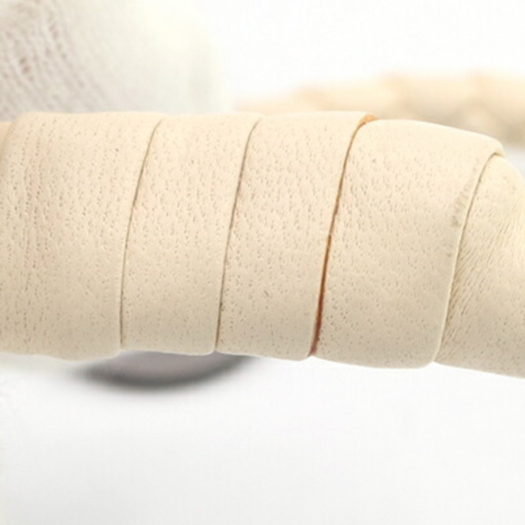 Intrecciato Bracelet Leather Ivory