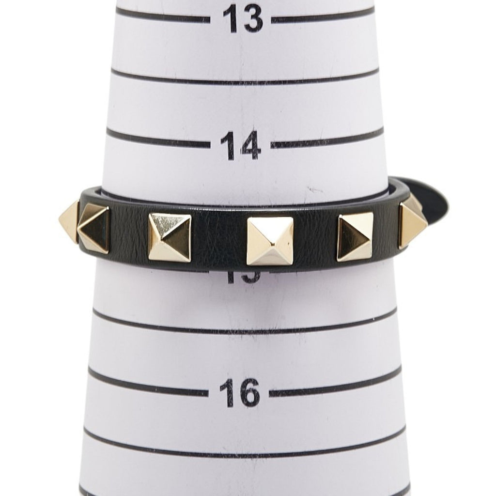 Bracelet Gold and Leather