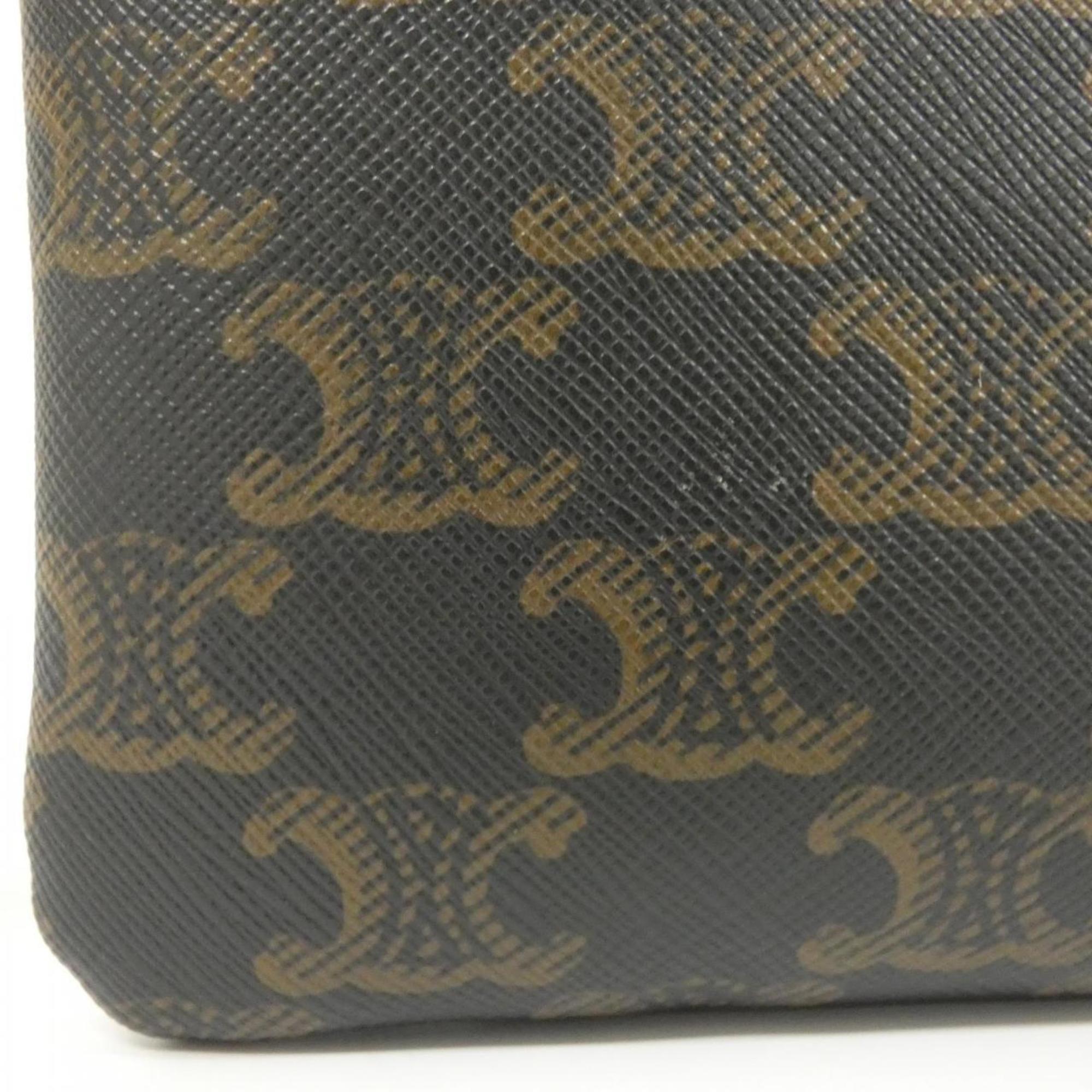 Wallet on Strap Triomphe Coated Canvas