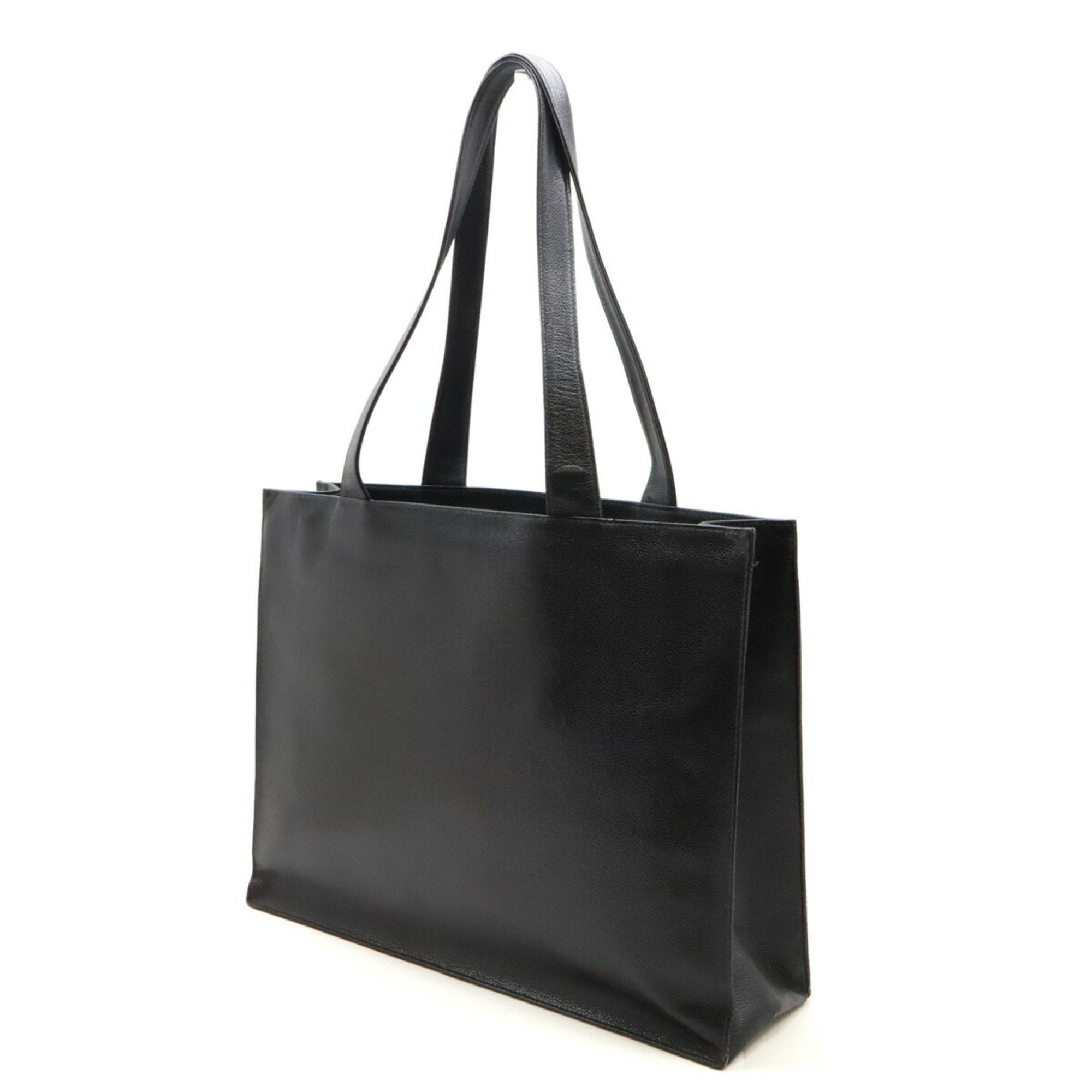 Vintage Timeless Shopping Tote Caviar