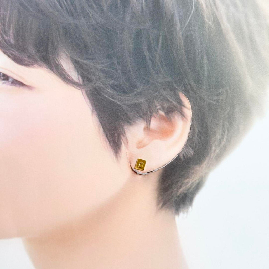 Logo Earrings Metal