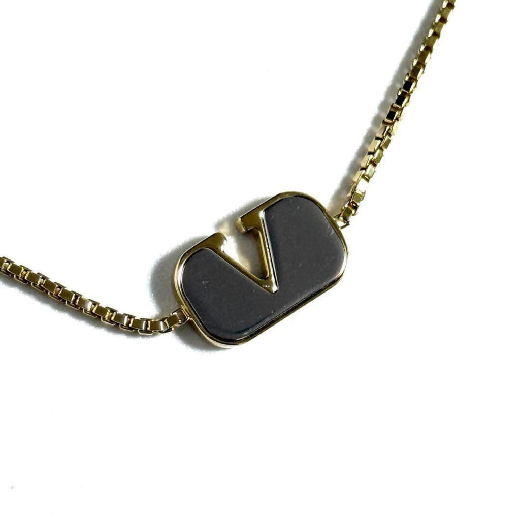 V Signature Bracelet Metal Gold