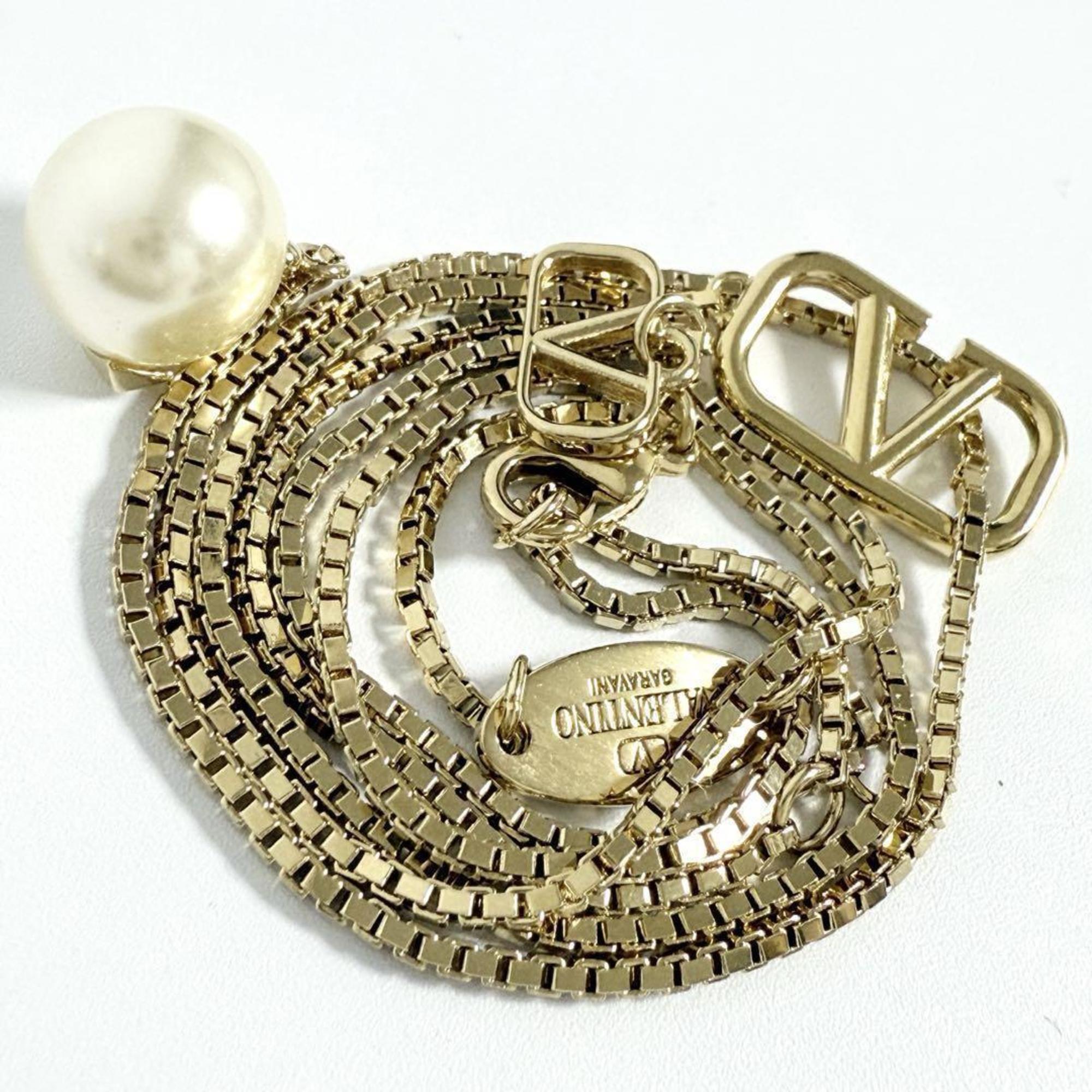 Pendant Necklace Artificial Pearl and Metal