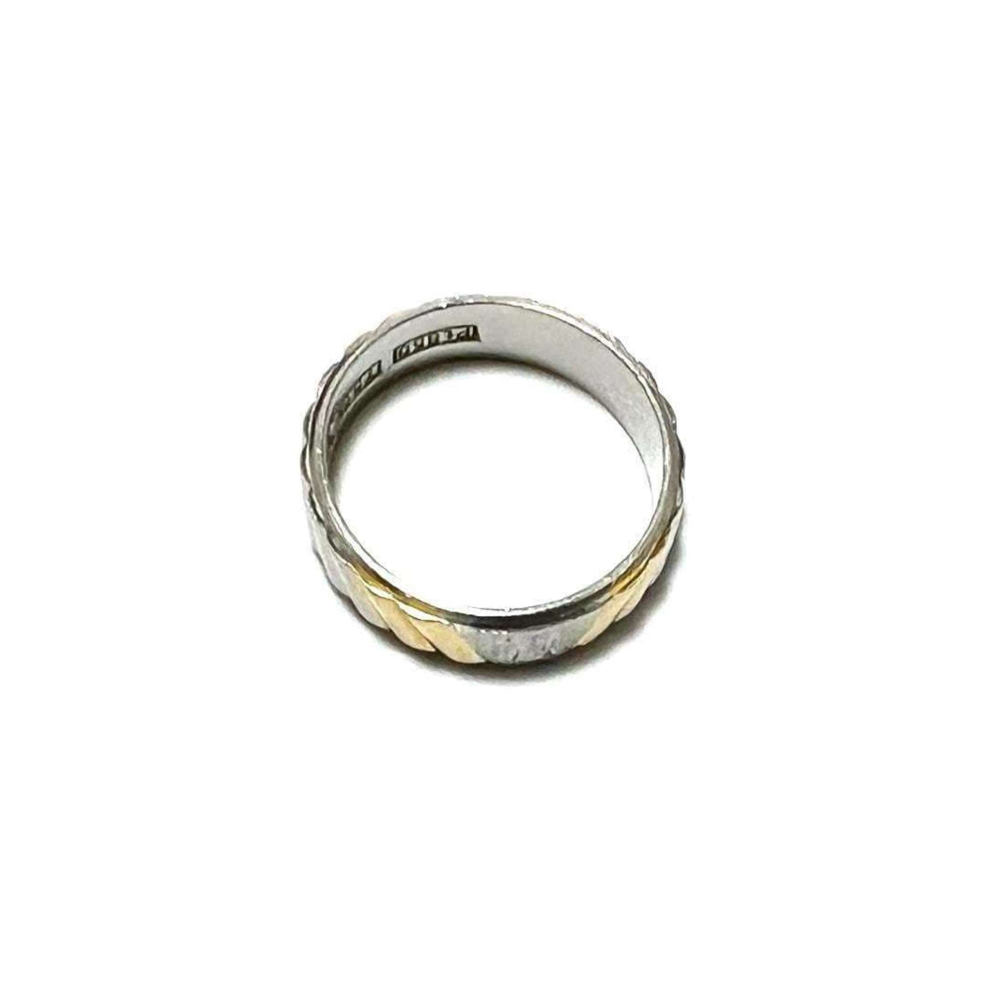 Trim Off Ring Platinum and 18K Yellow Gold
