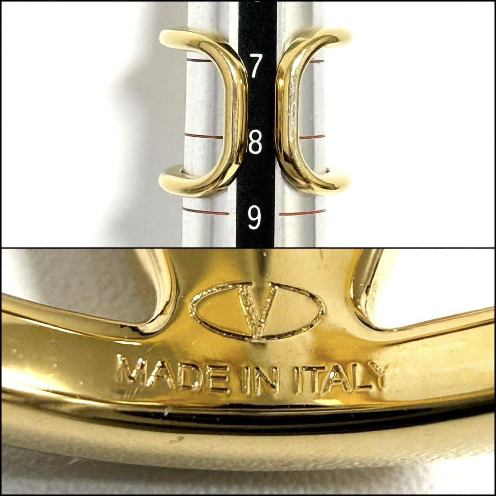 V Signature Ring Metal