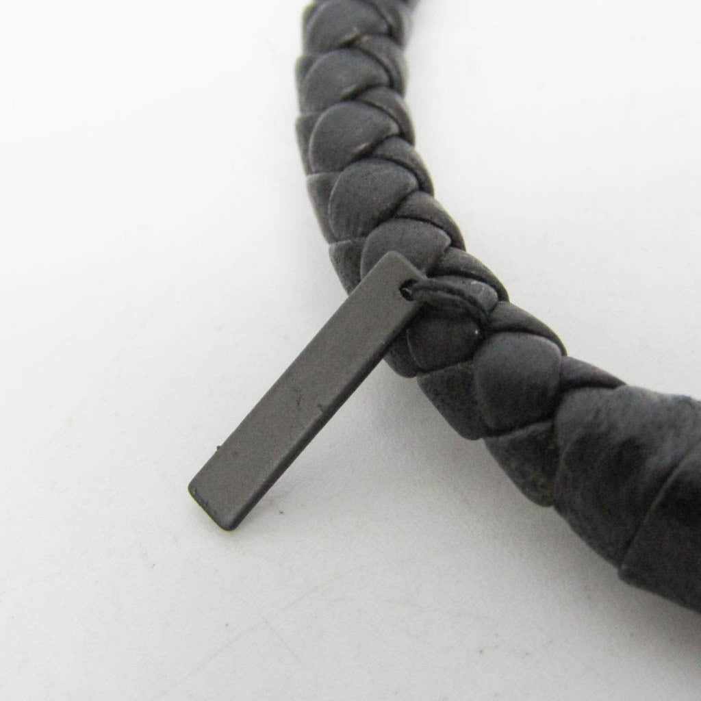 Intrecciato Bracelet Leather Black