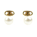 Pearl Earrings Artificial Pearl and Metal