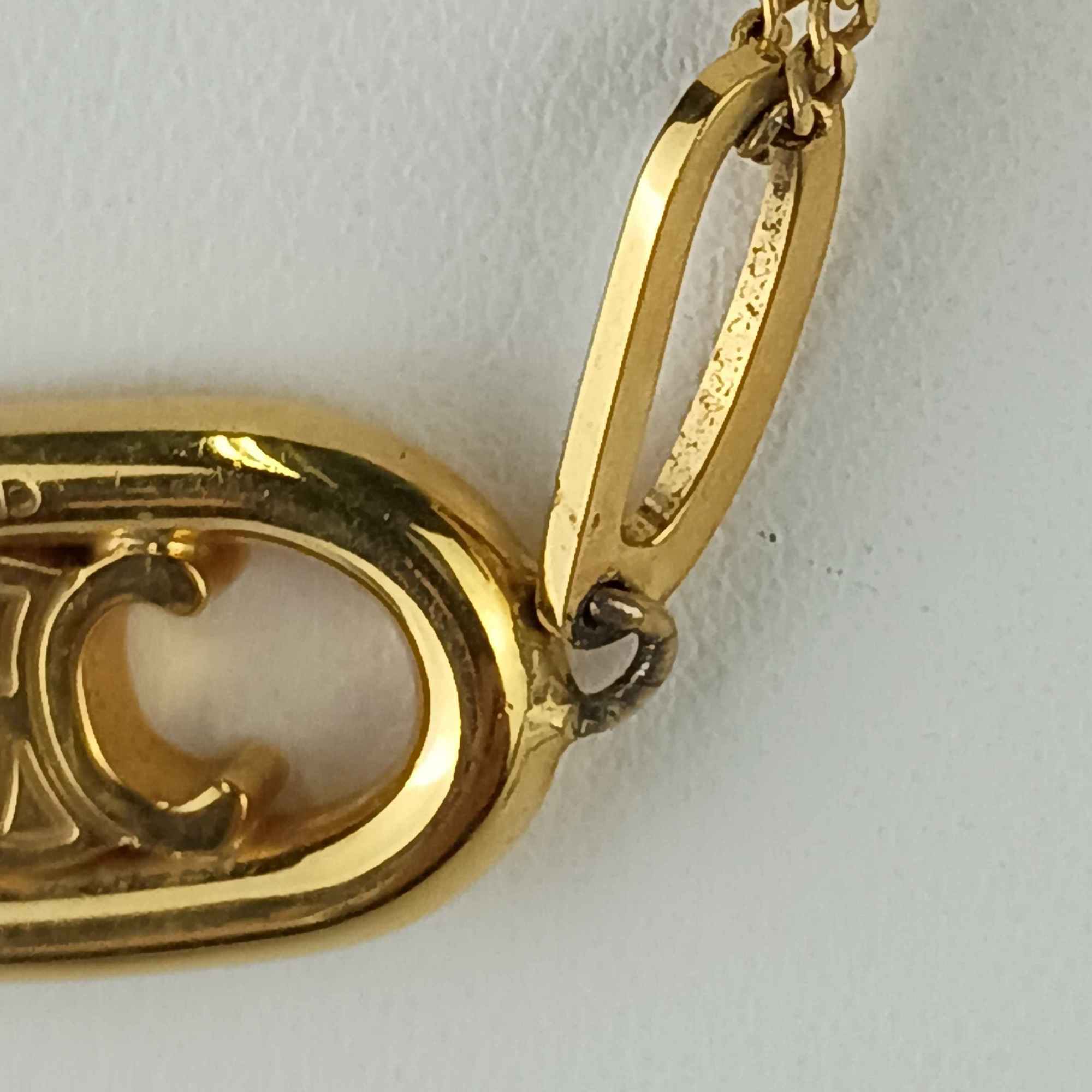 Triomphe Pendant Necklace Metal Gold