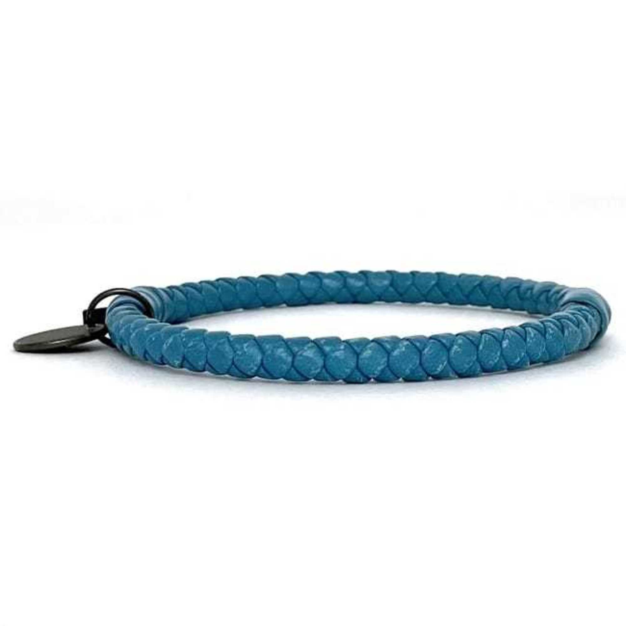 Leather Bracelet Light Blue